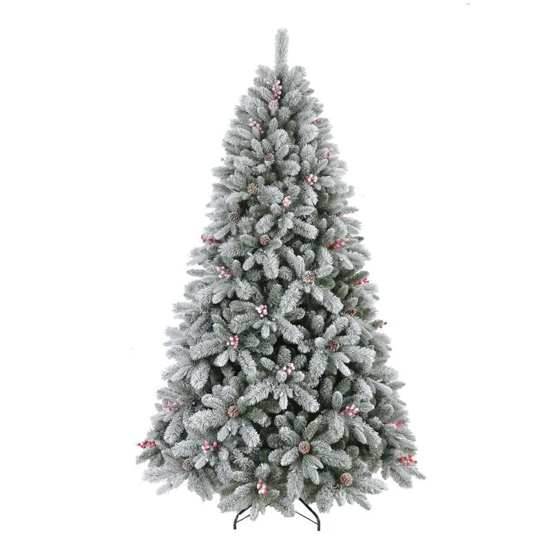 Decorative Flocked Snowing Artificial Prelit Christmas Tree