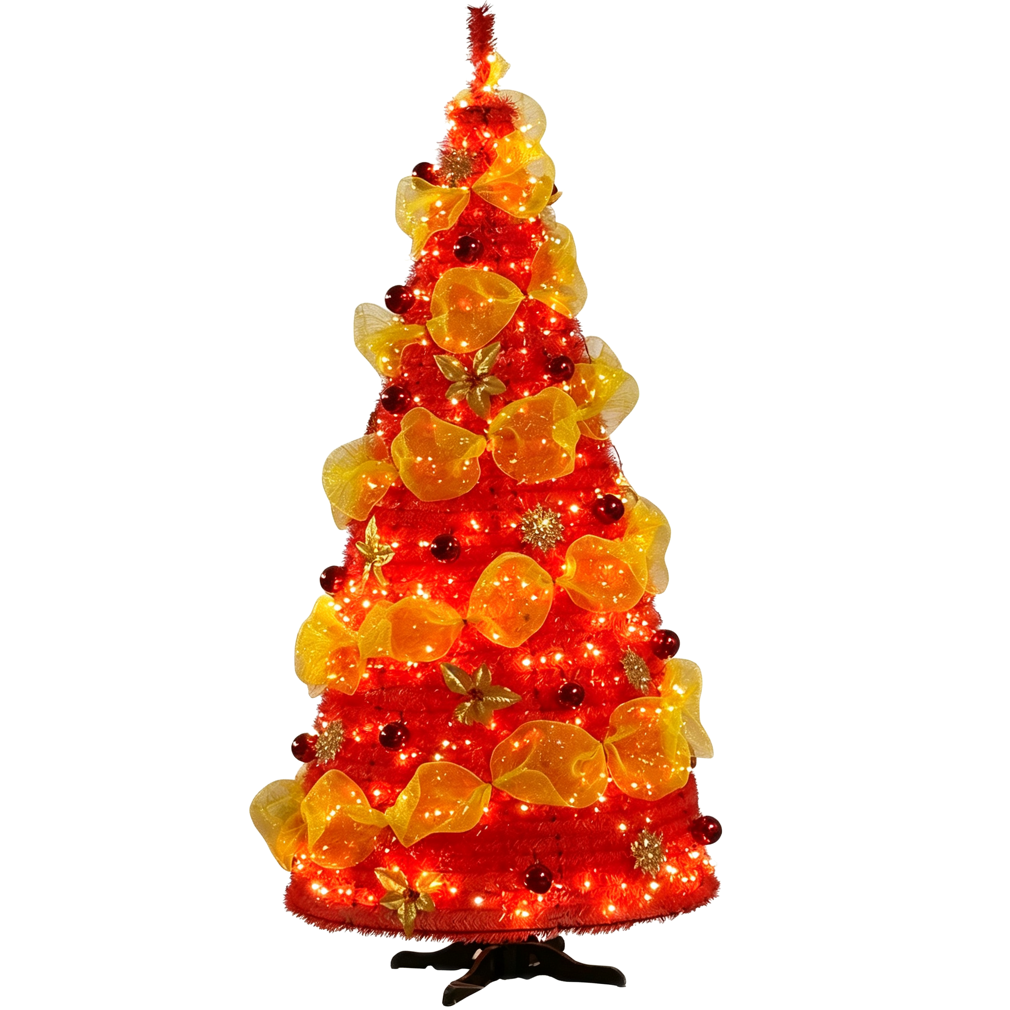 Blue LED Flocked Christmas Tree
