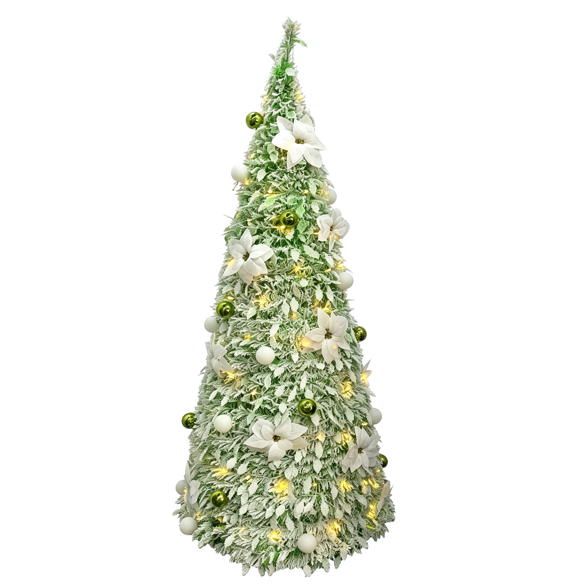 Automatic green dip white Christmas Tree