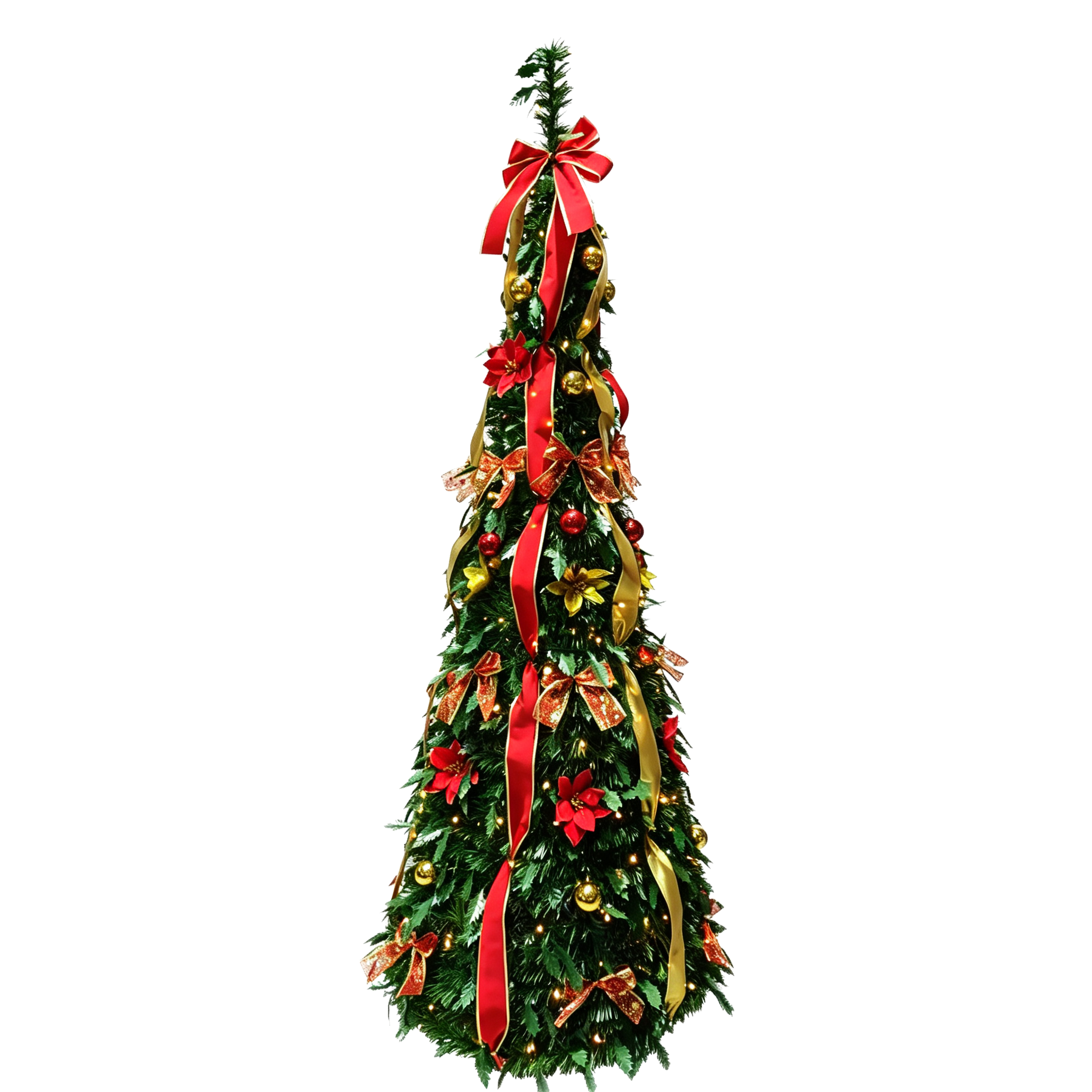 Double Color PE & PVC Mixed Hinged Christmas Tree