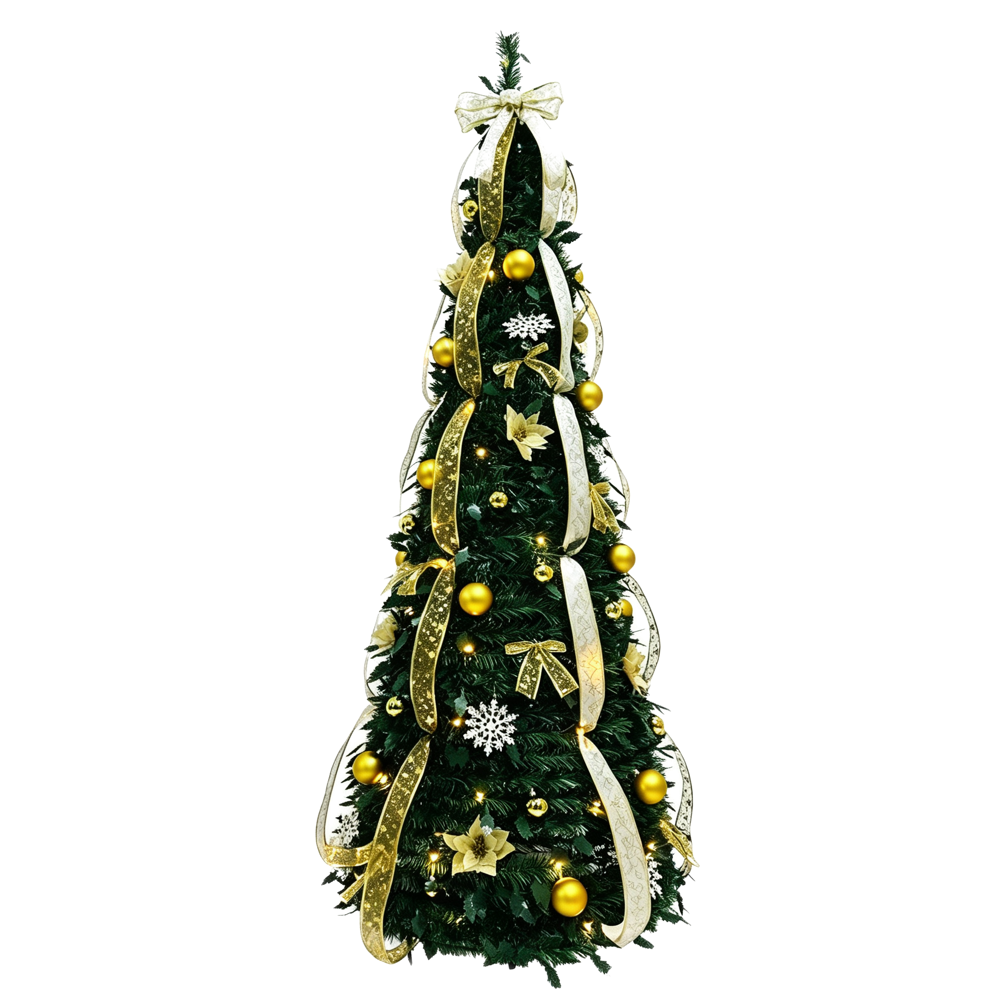 Classic Flocked PE & PVC Christmas Tree