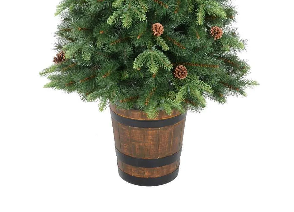 4FT Green PE & Pine Needle Christmas Tree