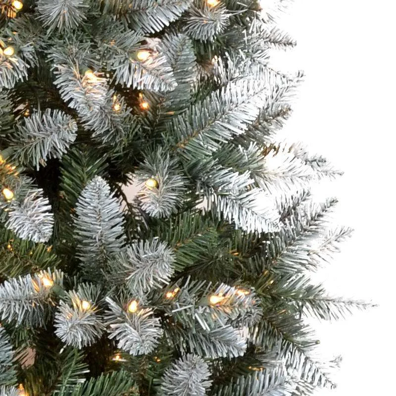 Pre-lit PVC Pencil Christmas Tree With Pine Cones