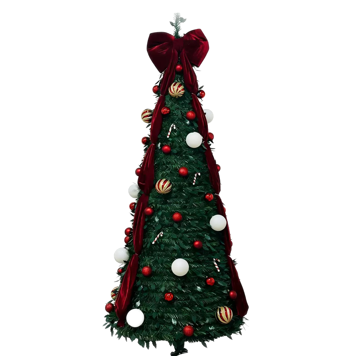 Pointy PVC Christmas Tree With LED Lights