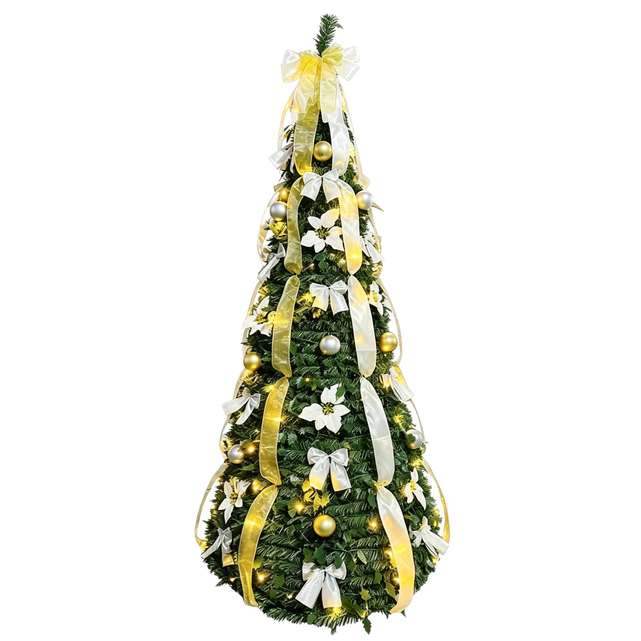 Artificial Pre-lit Christmas Tree Snow Flocked Christmas Pine Tree