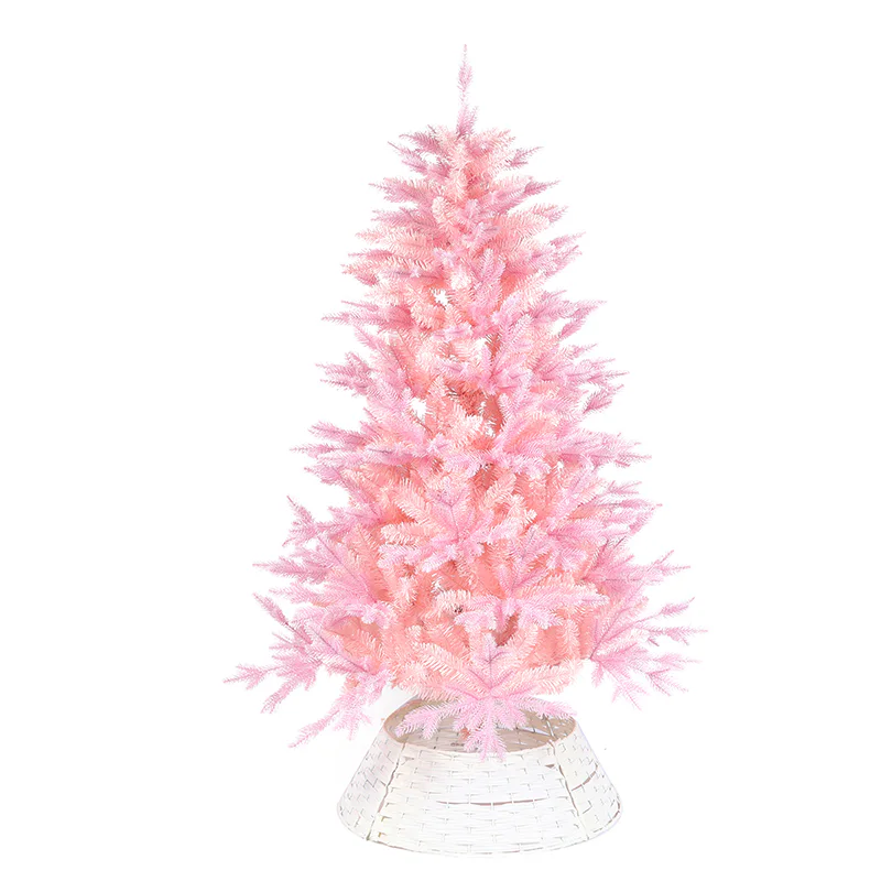 Pink PE & PVC mixed Christmas Tree