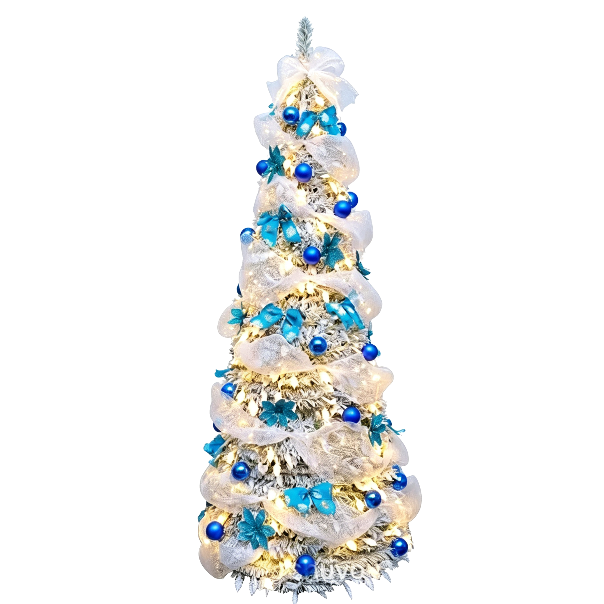 7 ft Hinged Green PVC Christmas Tree