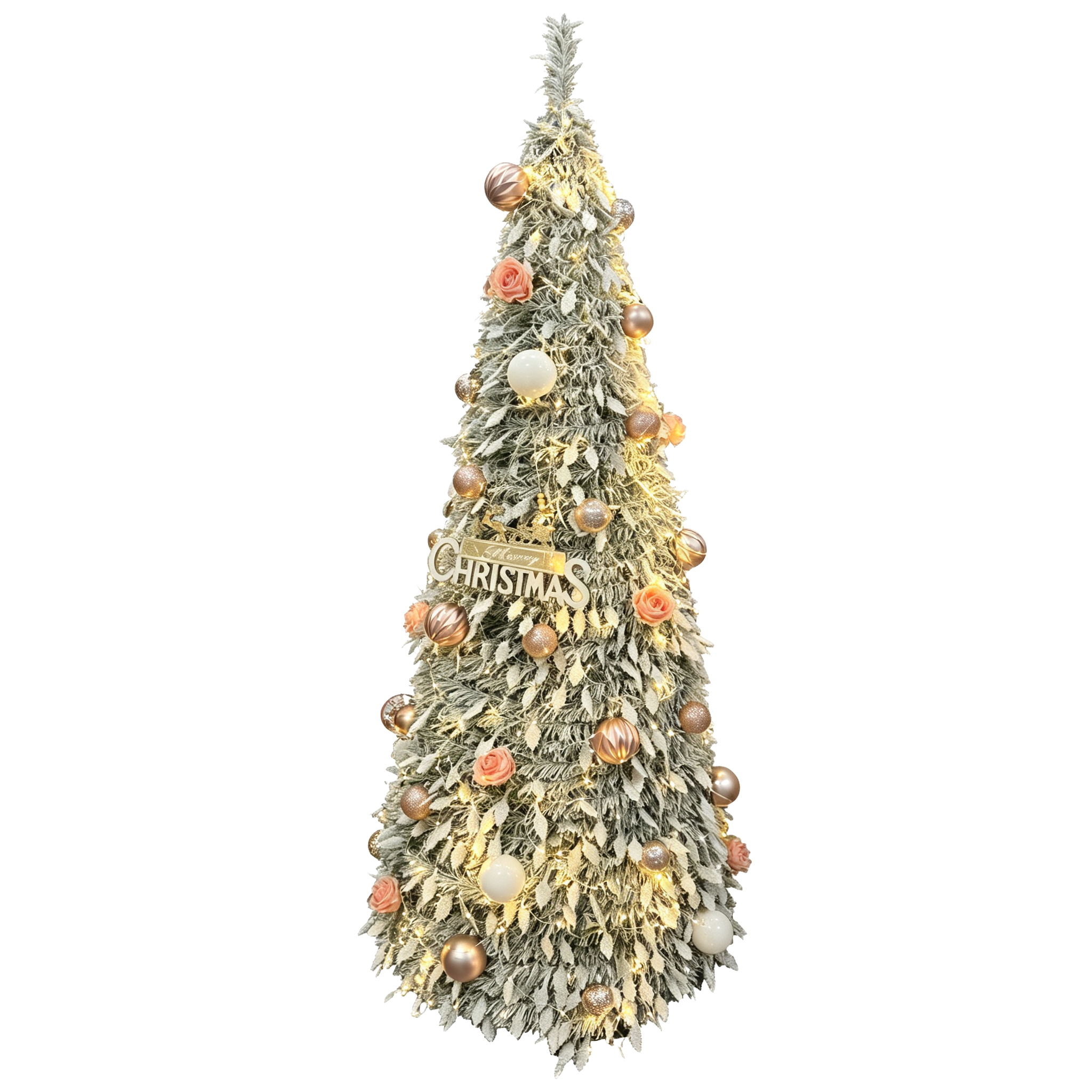 Artificial Pointy Green Christmas Tree