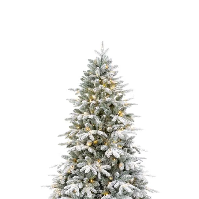 Hinged Artificial PE PVC Christmas Decor Snow Flocked Christmas Tree