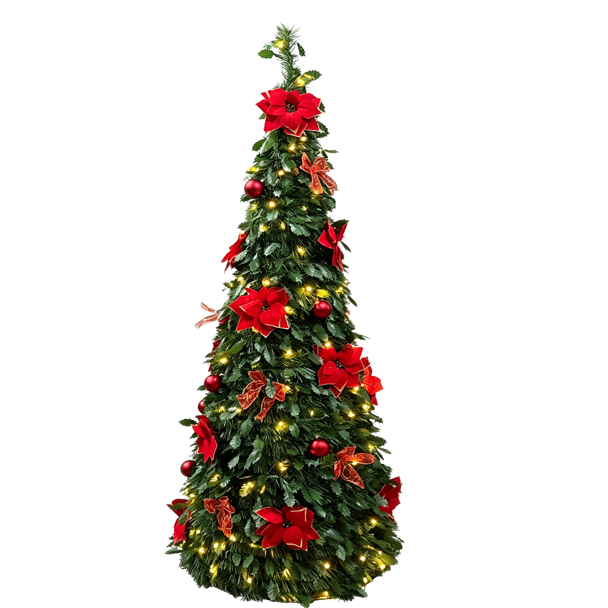 Double Color PE & PVC Tabletop Christmas Tree