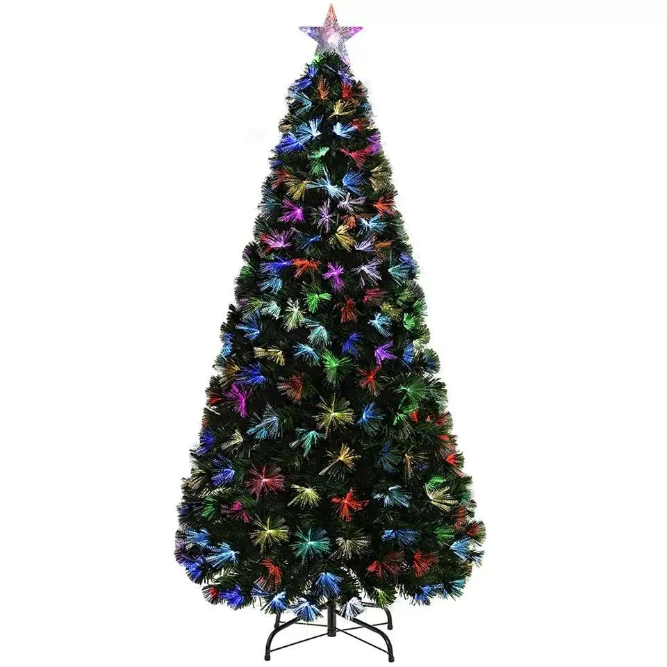 Christmas decorations colorful fiber optic Tree Christmas LED Tree