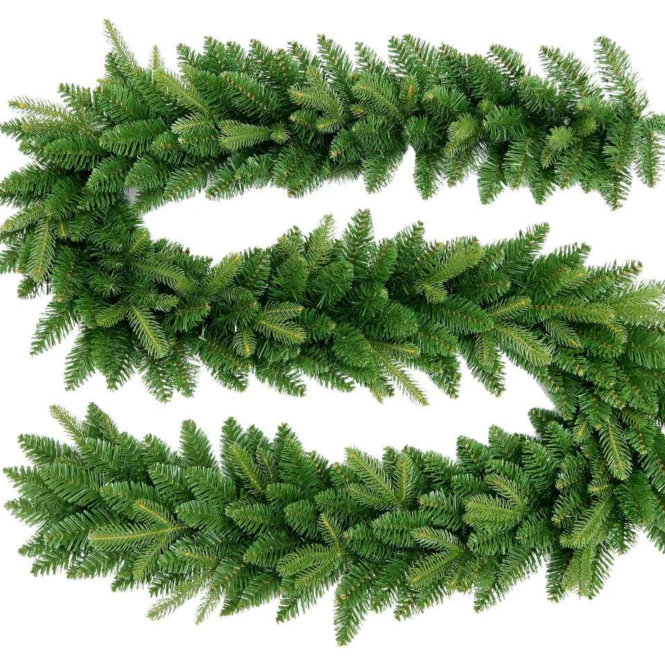 Green PE & PVC Christmas Garland