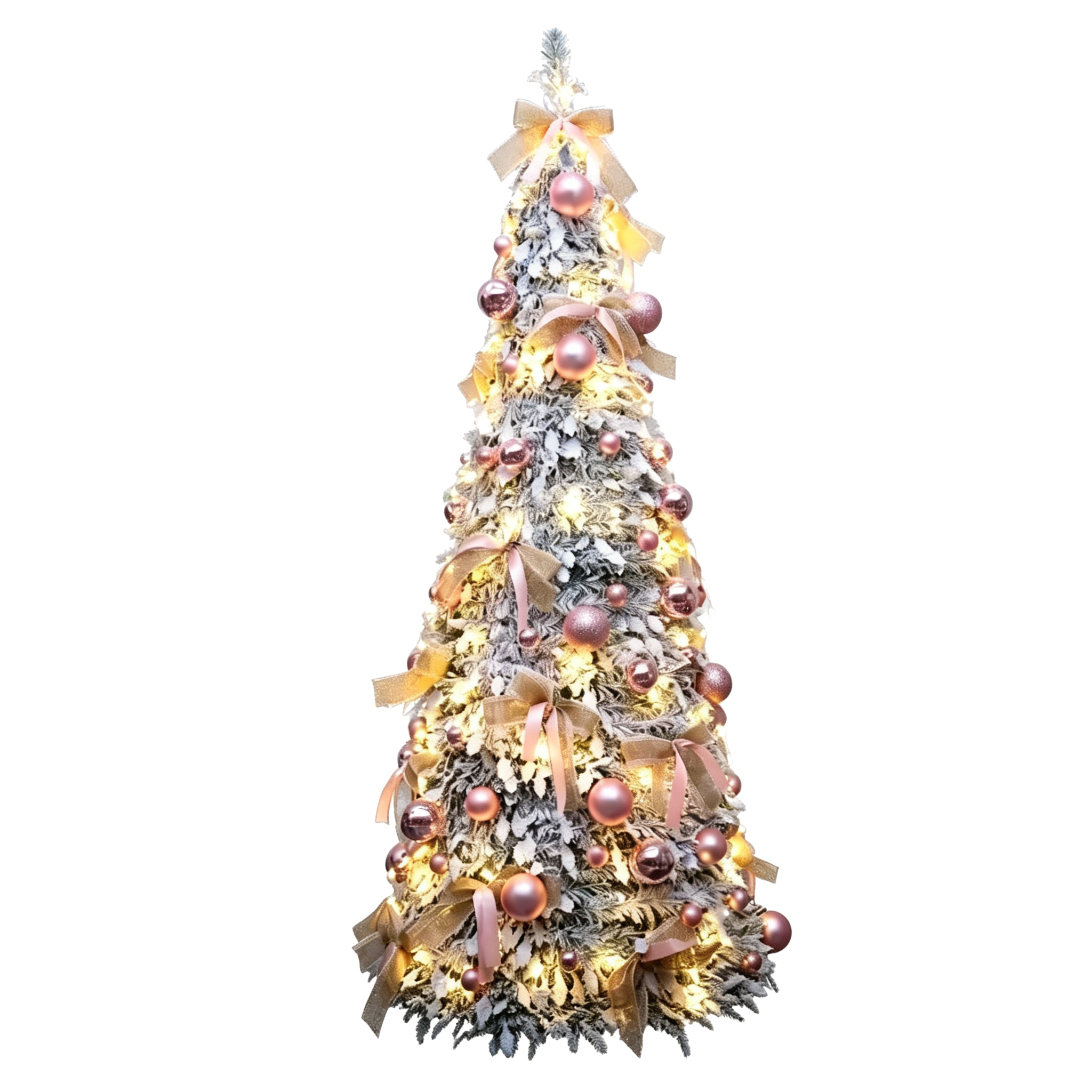 7 ft White PVC Pointy Christmas Tree