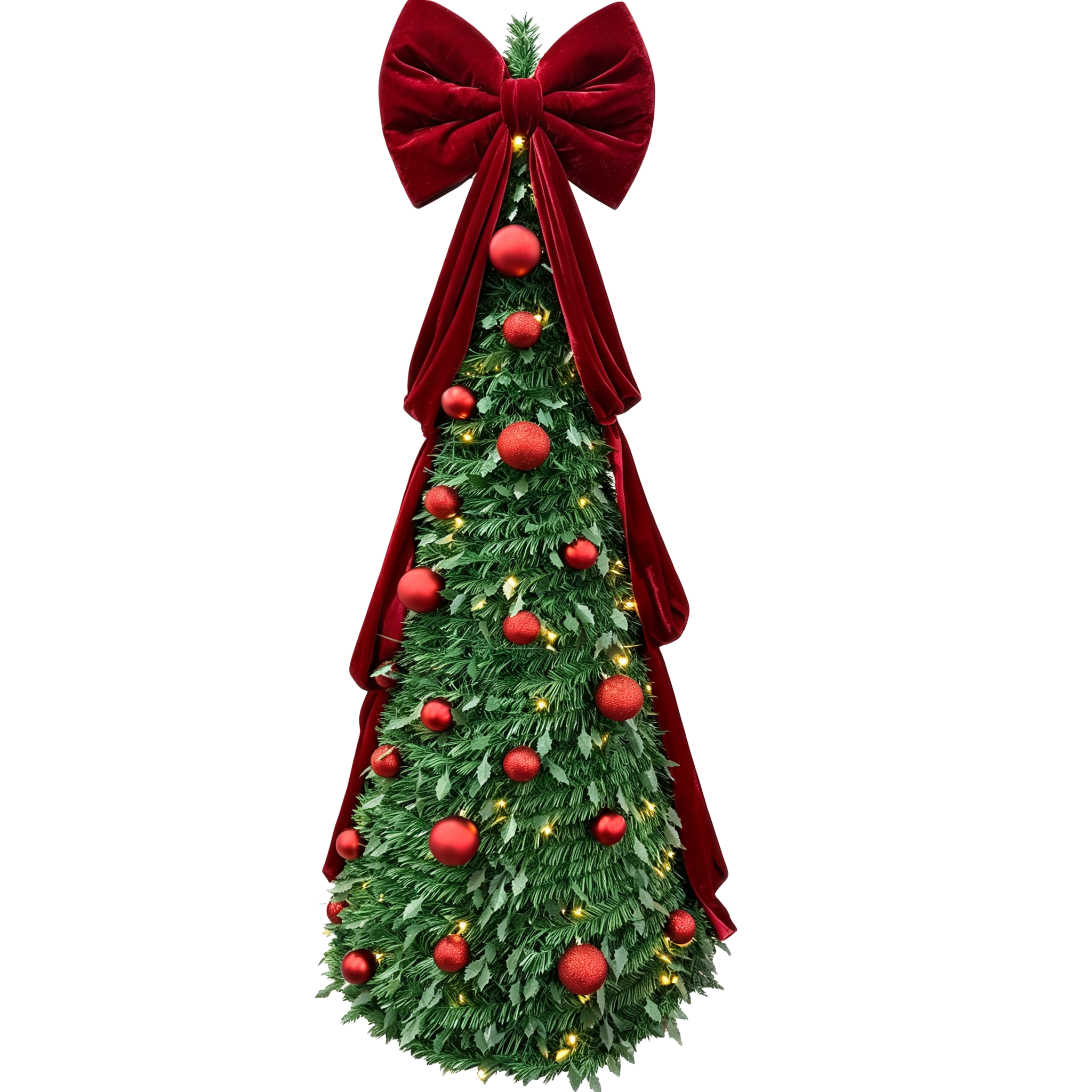 9 ft Green PE & PVC Christmas Tree