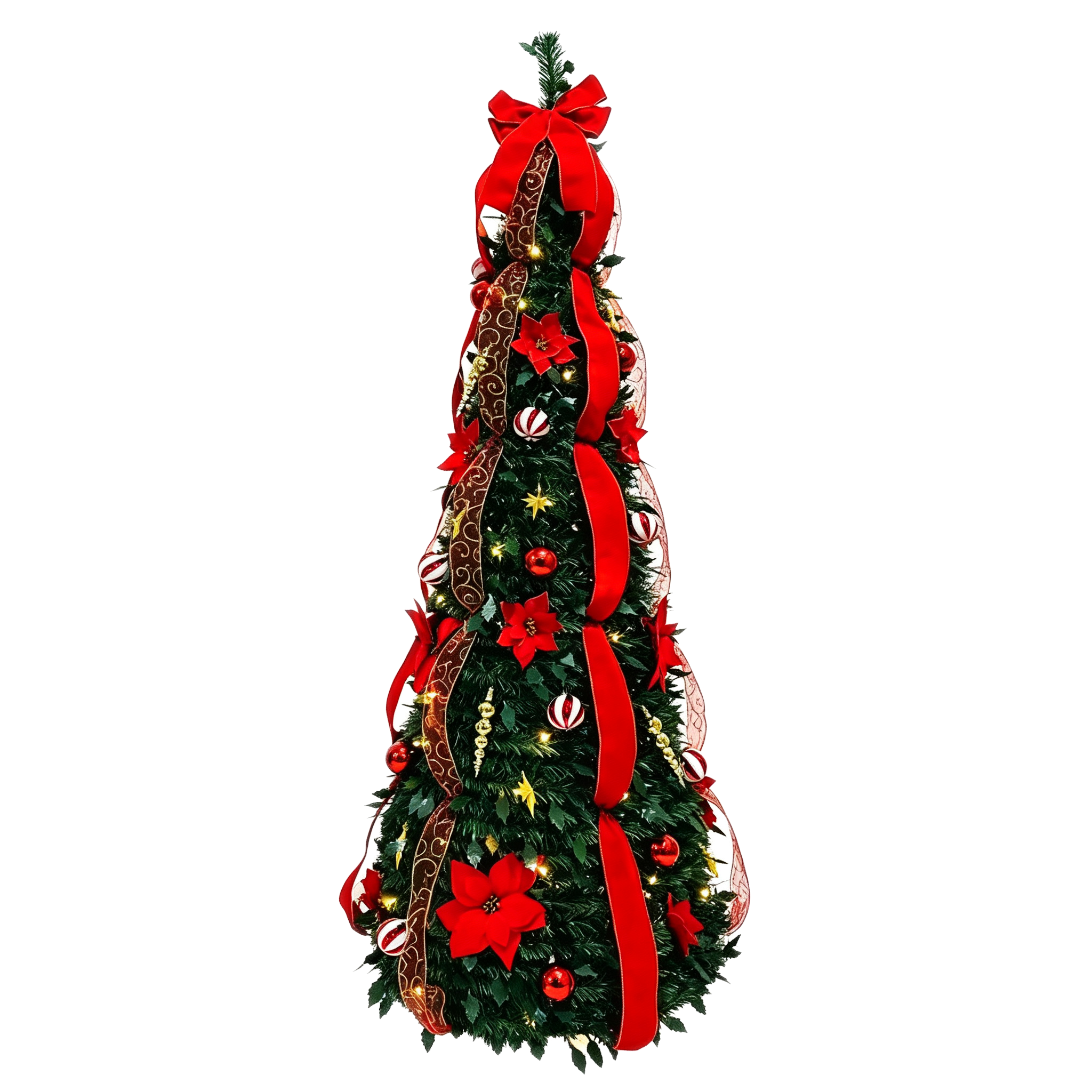 Custom Artificial Pink Flocked PVC Christmas Tree Christmas Tree with Warm LED Lights