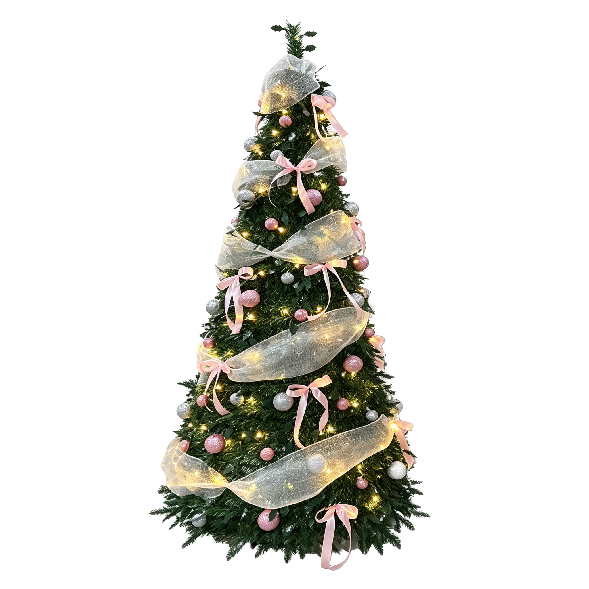 Hinged Artificial PE PVC Christmas Decor Snow Flocked Christmas Tree