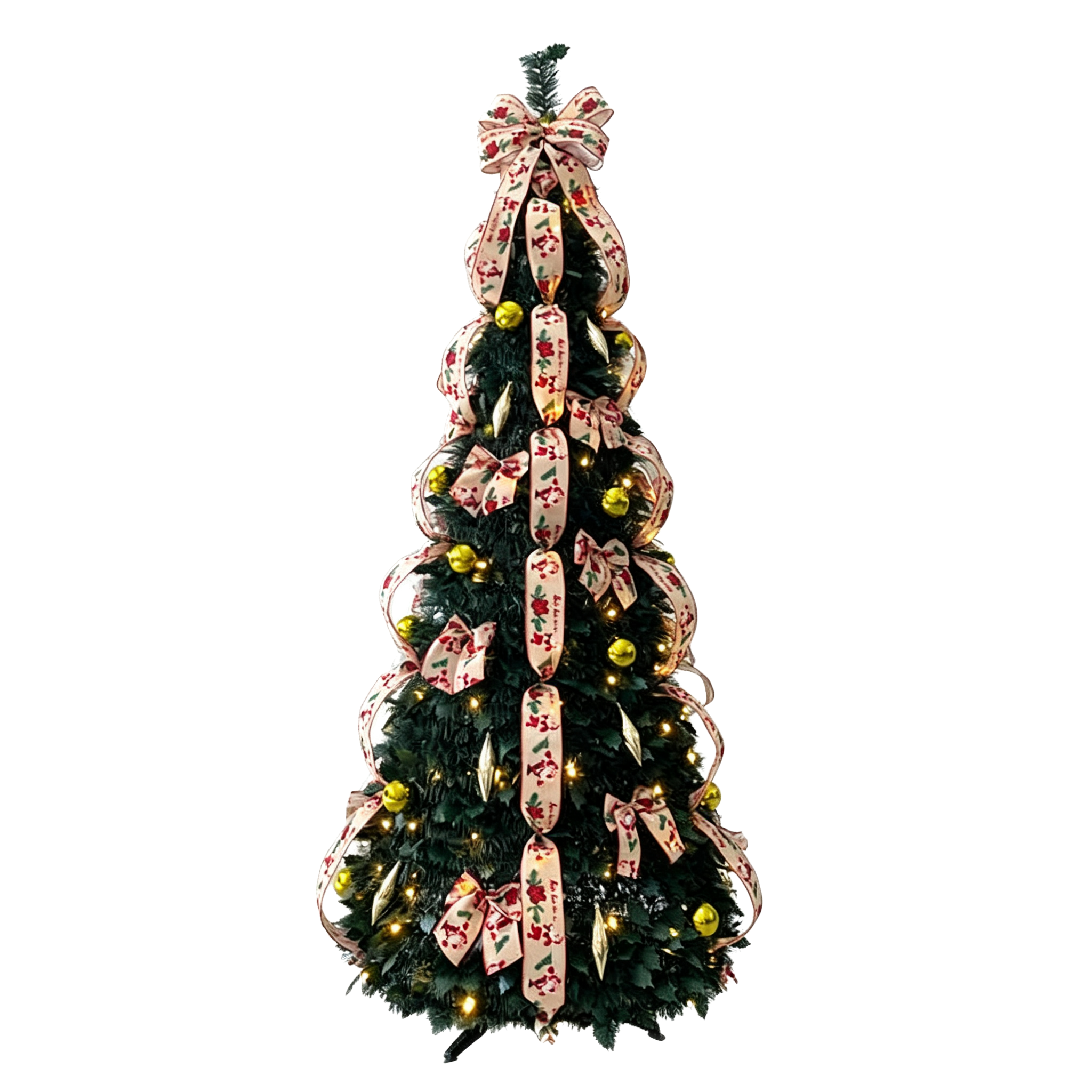 Green PE & PVC Christmas Garland
