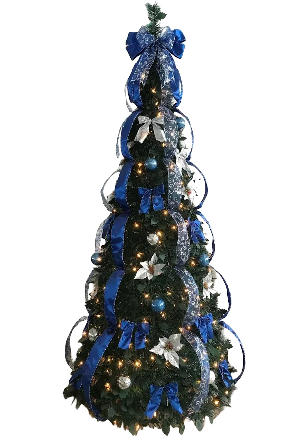6 ft Hinged PE PVC Green Christmas Tree