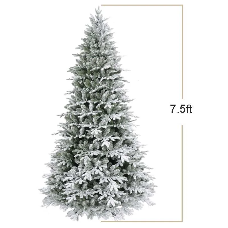 Artificial Pre-lit Christmas Tree Snow Flocked Christmas Pine Tree