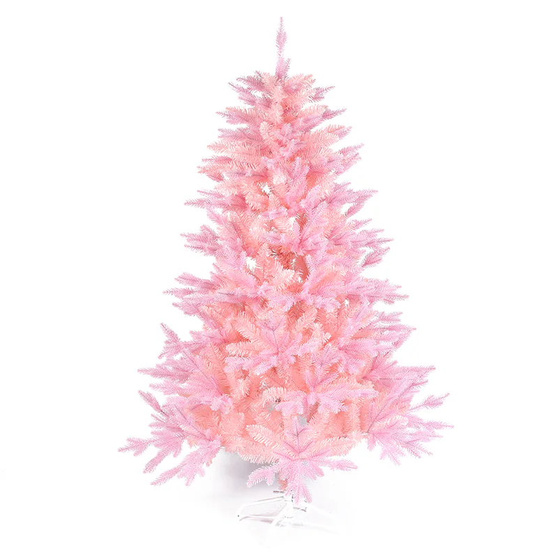 Pink PE & PVC mixed Christmas Tree