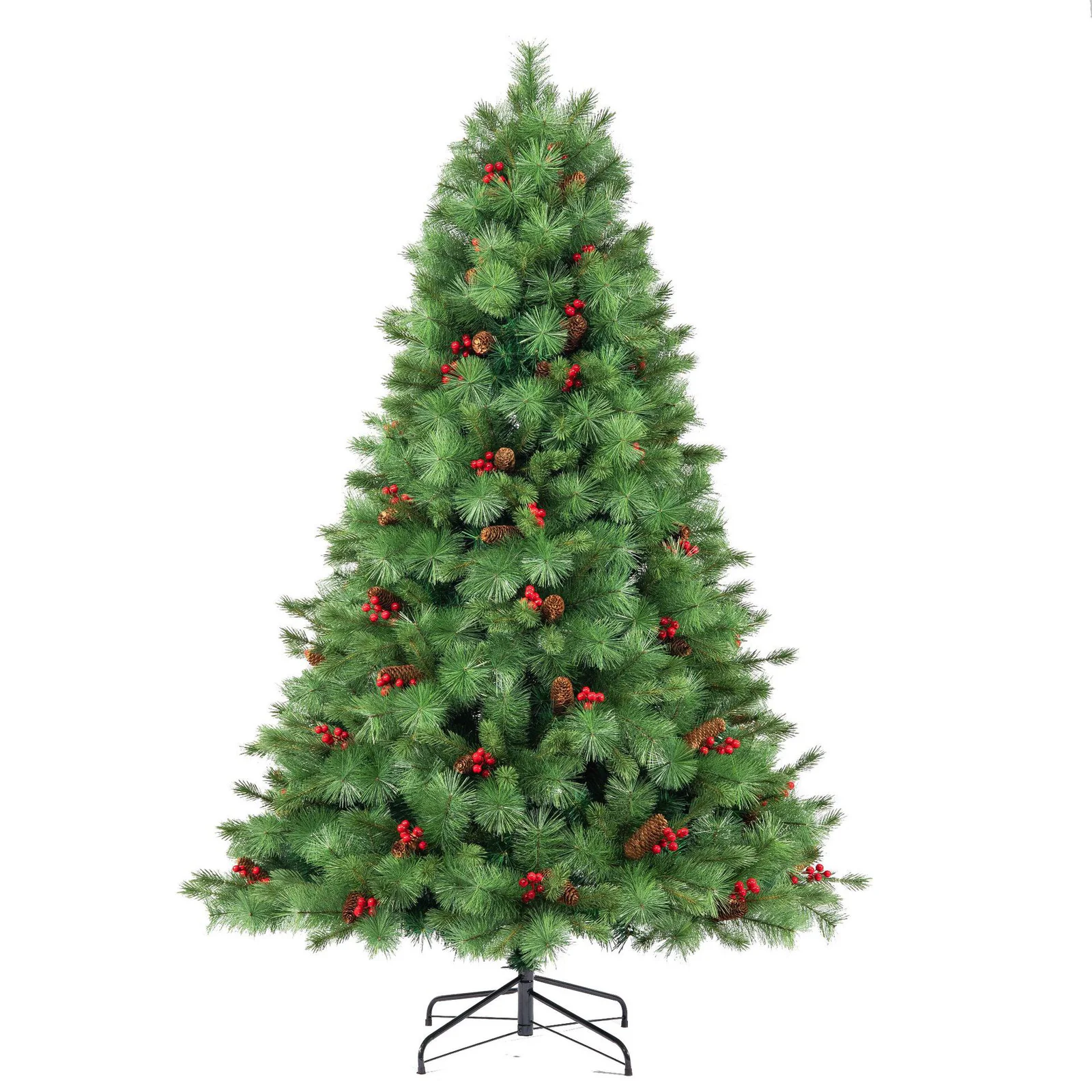 Pine Needle & PE Hinged Christmas Tree