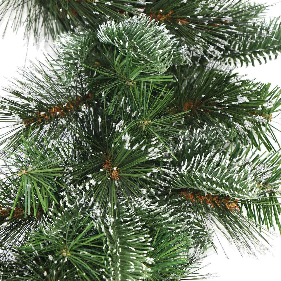 Frosted Pine Needle & PE Mixed Christmas Wreath