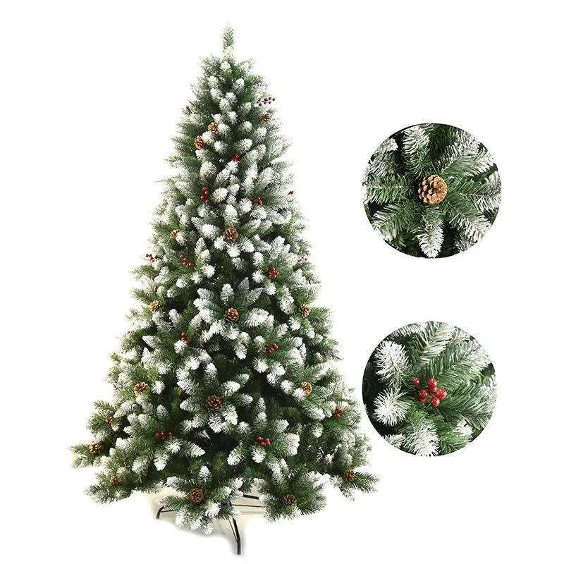 7 ft White PVC Pointy Christmas Tree