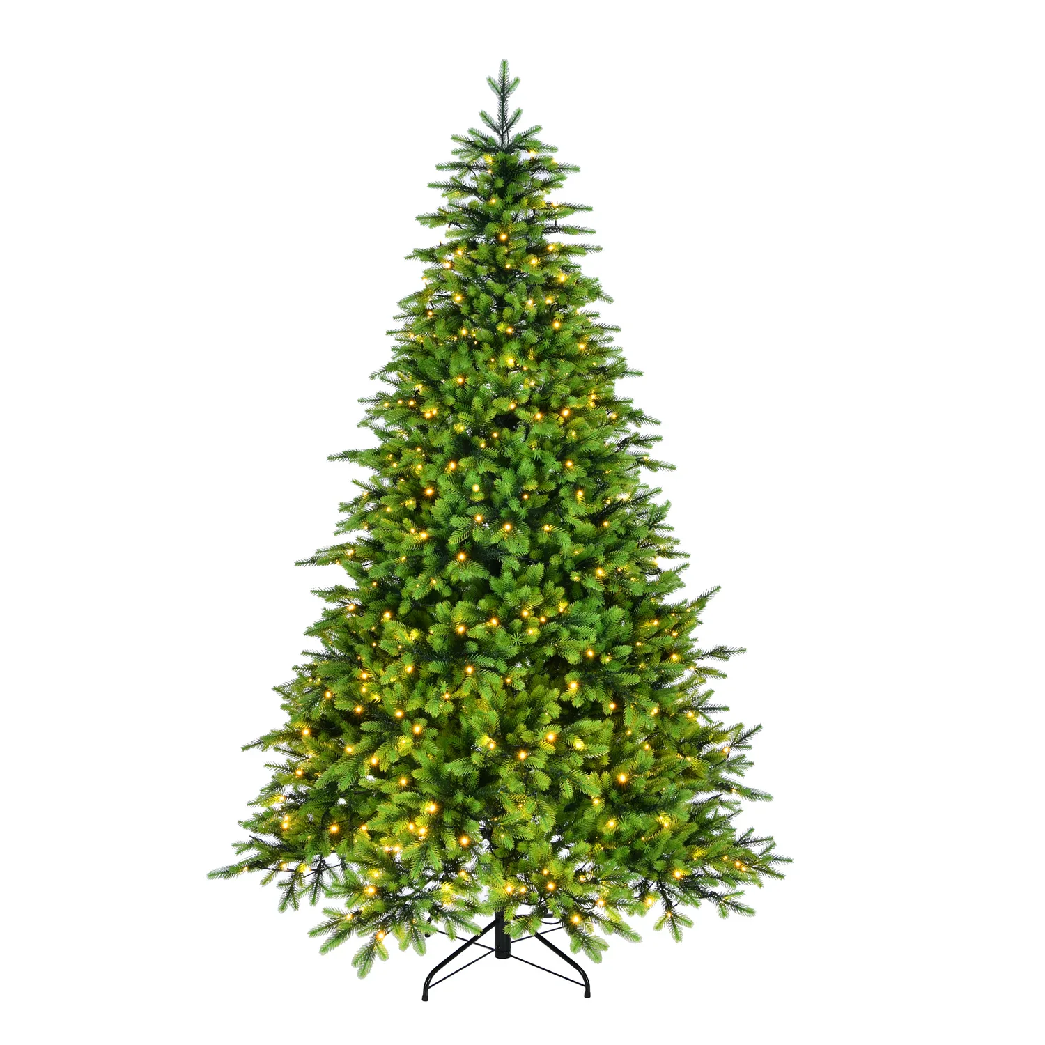 pre-Lit PE Hinged Christmas Tree